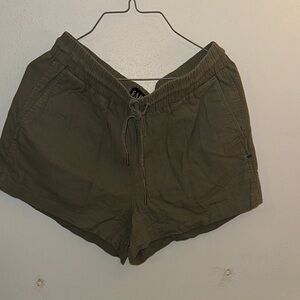 GAP Olive Green Drawstring Relaxed Fit Athletic Shorts